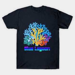 Blue Lagoon, The Story of the Sea, coral reefs T-Shirt